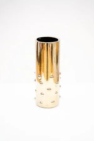 12"  Titanium Gold Vase