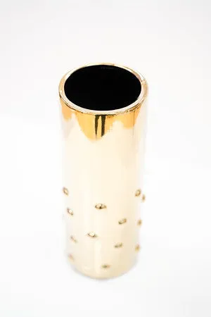 12"  Titanium Gold Vase