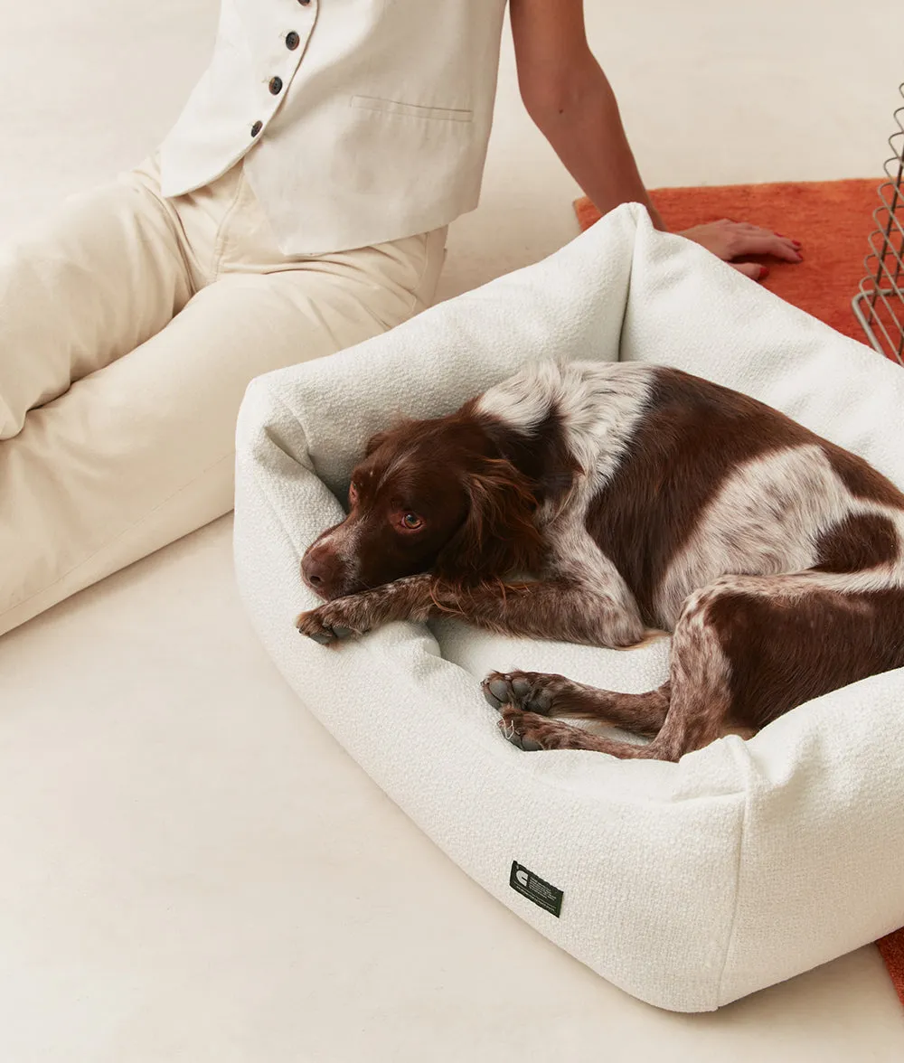 Cama Perro Blanco Hueso Premium, Snozy