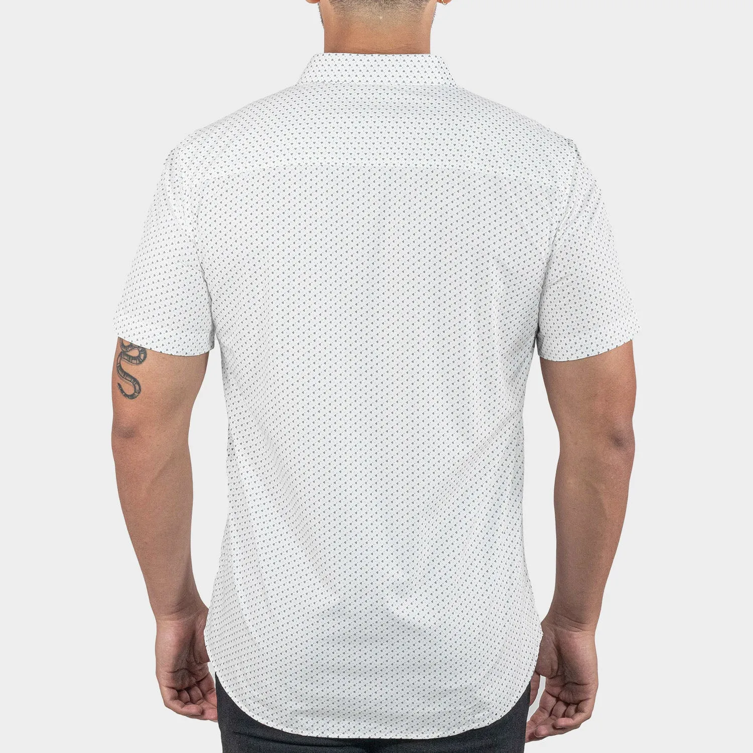 Camisa De Vestir Manga Larga Sin Bolsillo Para Hombre