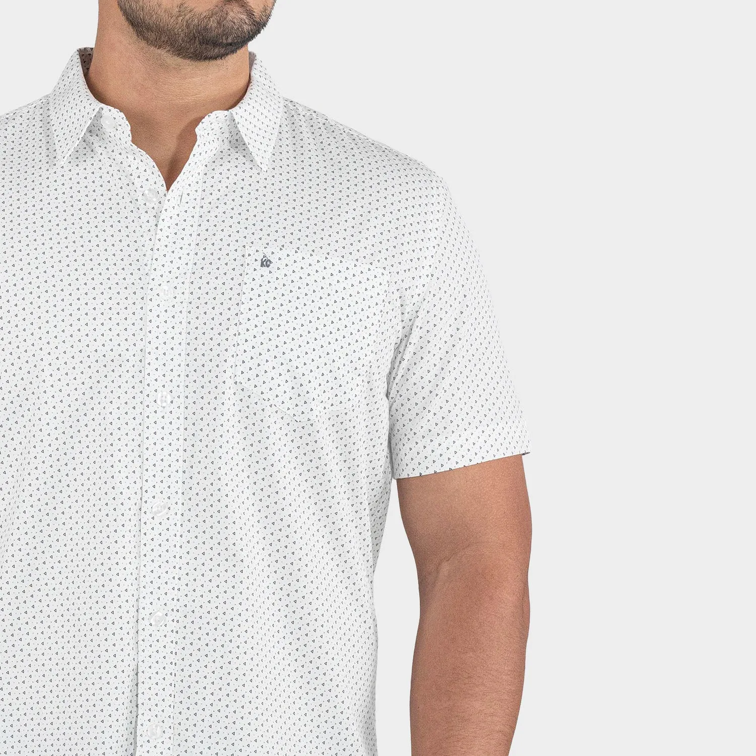 Camisa De Vestir Manga Larga Sin Bolsillo Para Hombre