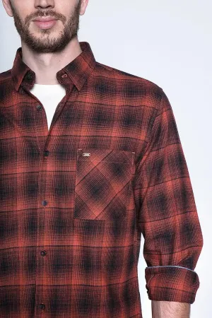 Camisa Hombre Check Orlando Fj Copper