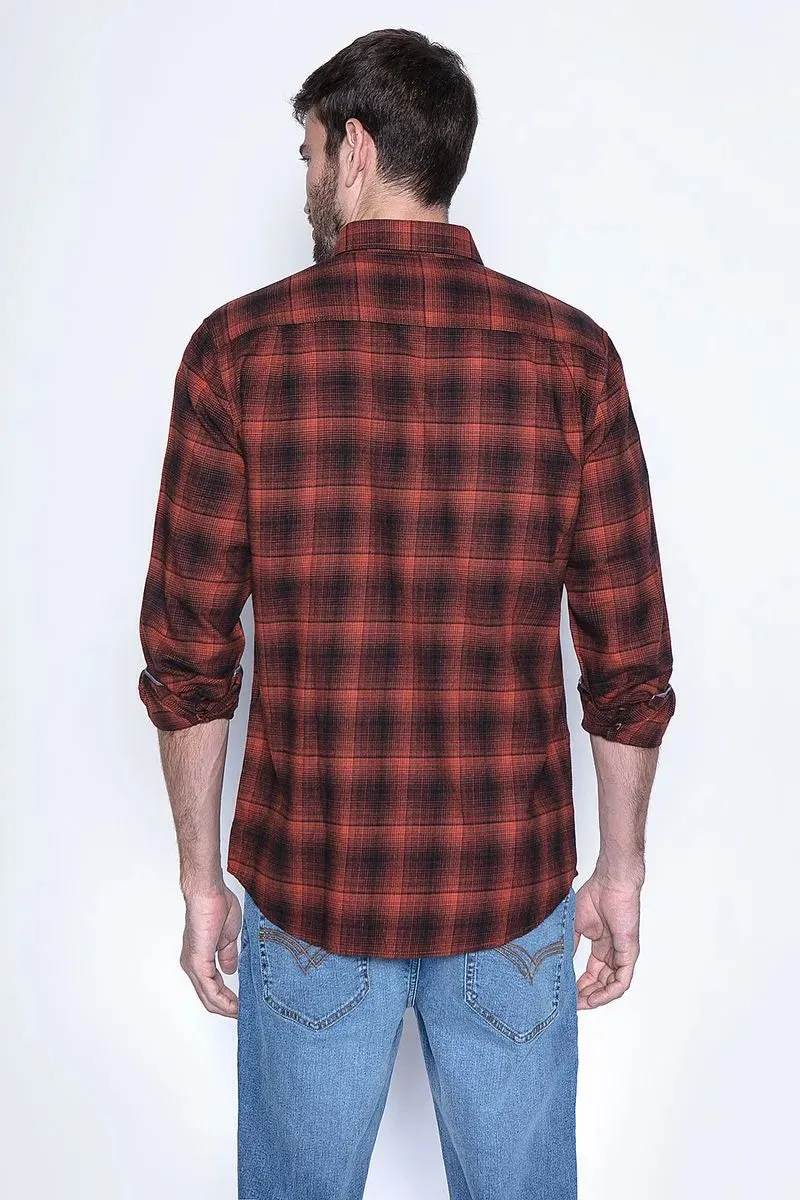 Camisa Hombre Check Orlando Fj Copper