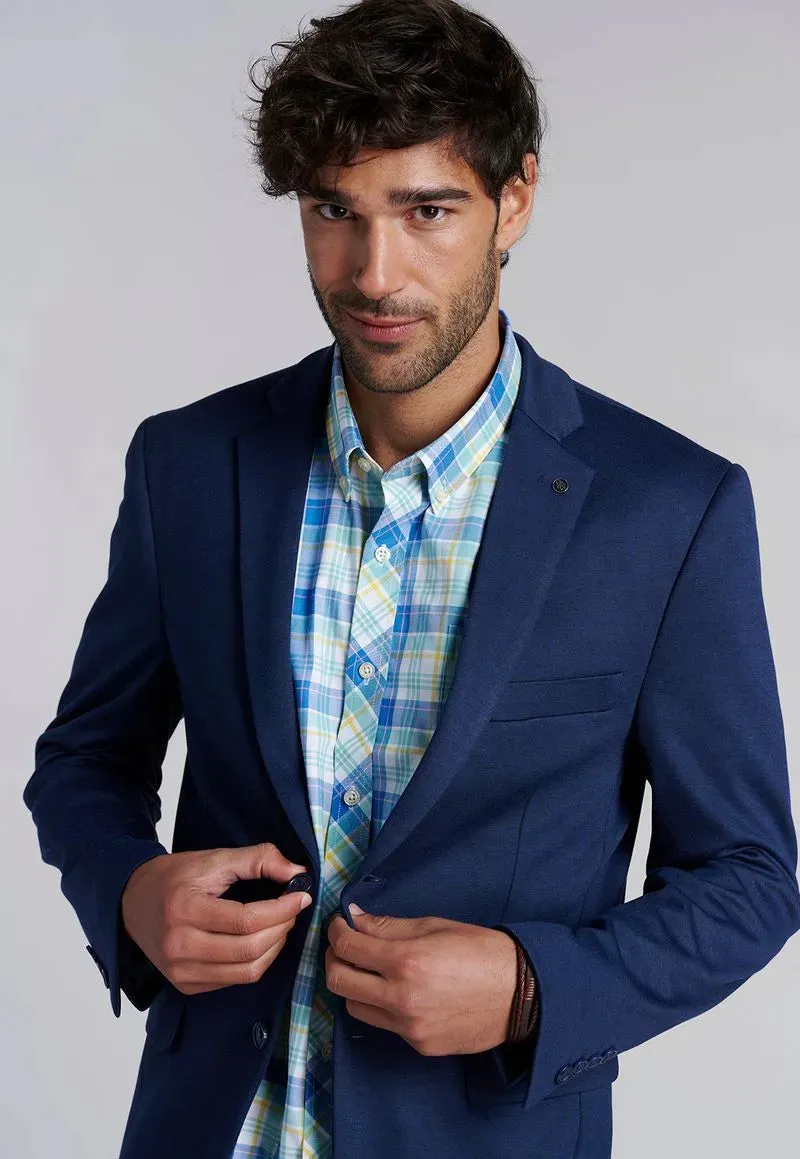 Camisa Hombre Checkered Kansas F Turquoise