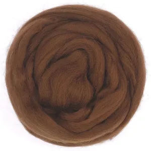 Chestnut - Merino Wool Top Roving - 50 gram (1.75 oz) Ball - Color 621