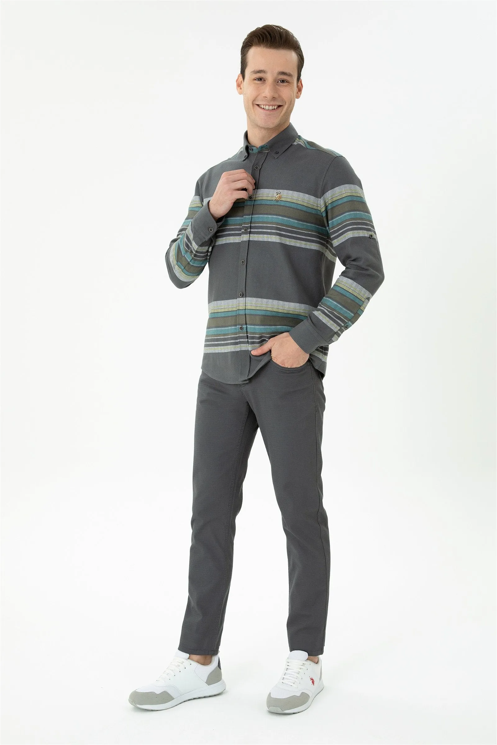 CHINOS MICEL GRIS FONCÉ - 1728006VR006