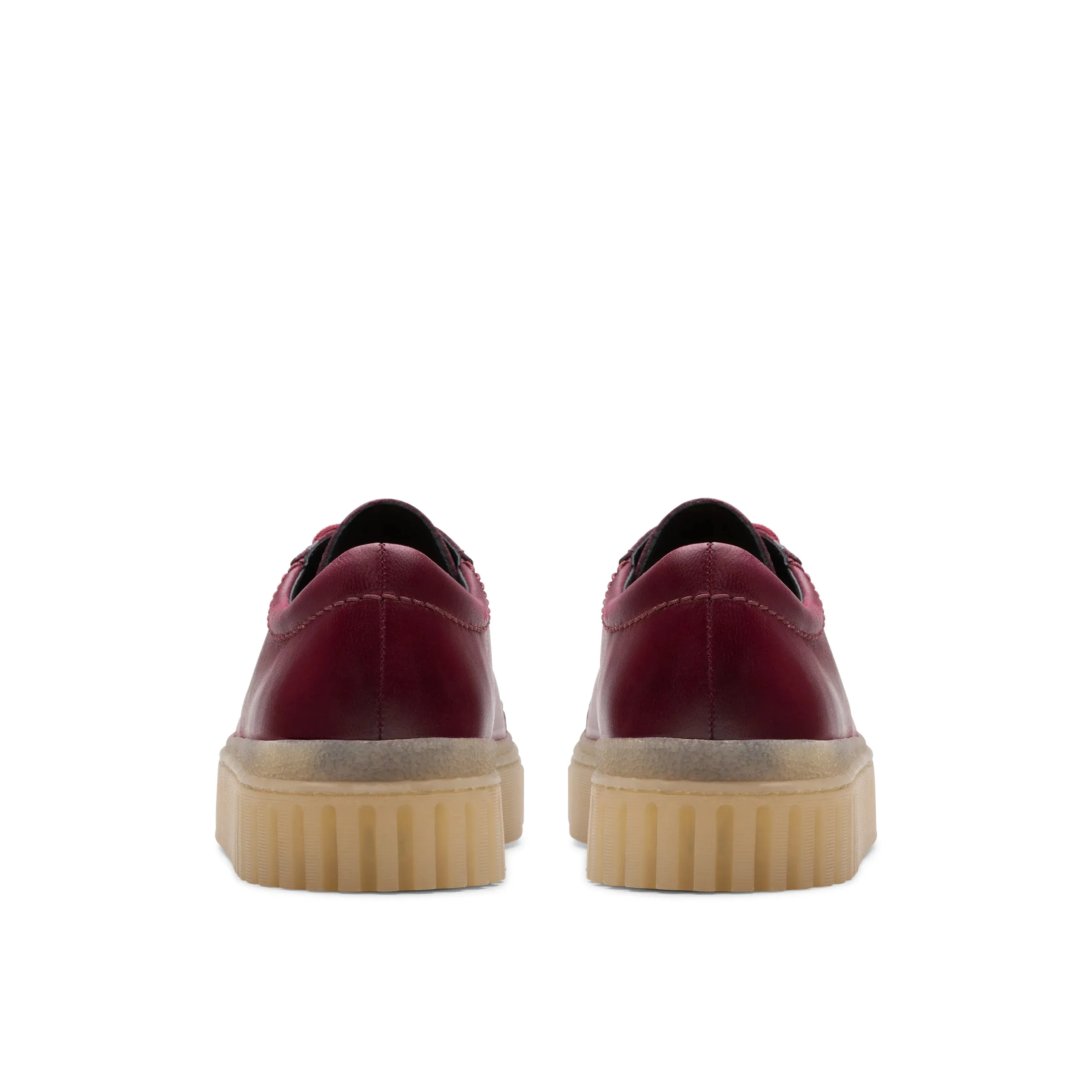 CLARKS | ZAPATOS CASUAL MUJER | MAYHILL WALK BURGUNDY LEATHER | ROJO