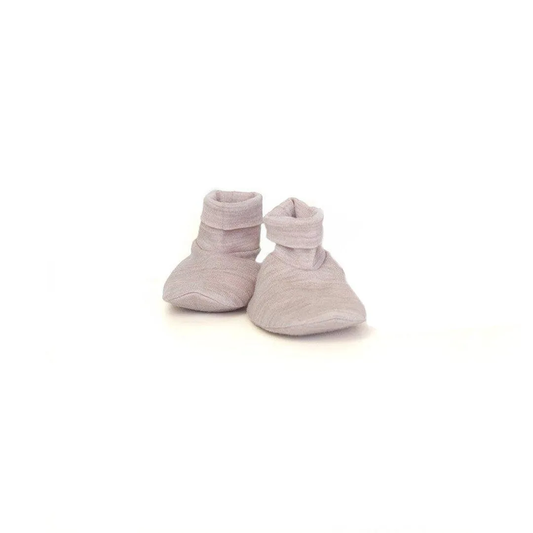 Merino Kids Cocooi Beanie   Bootie Set - Misty Rose