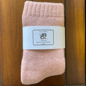 Merino Wool Socks - Pink