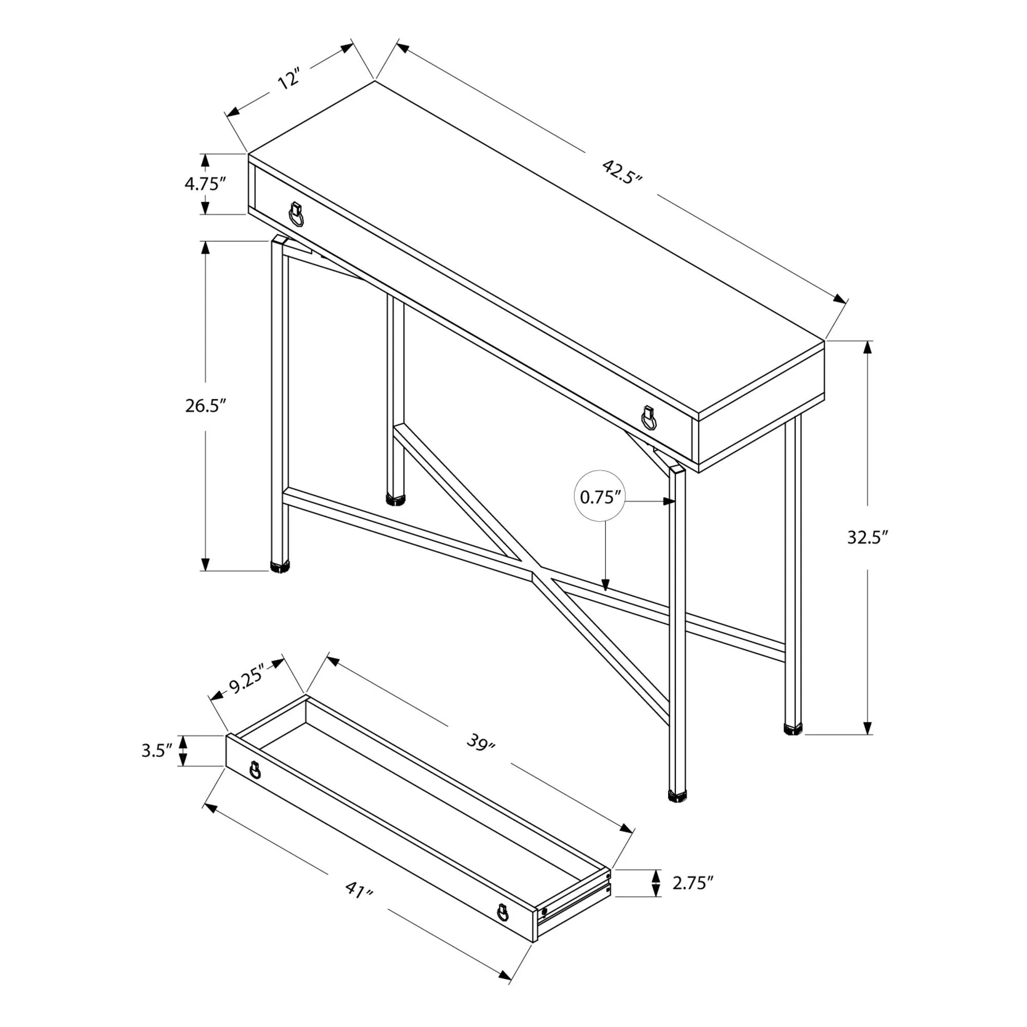 Monarch Table de console I 3454