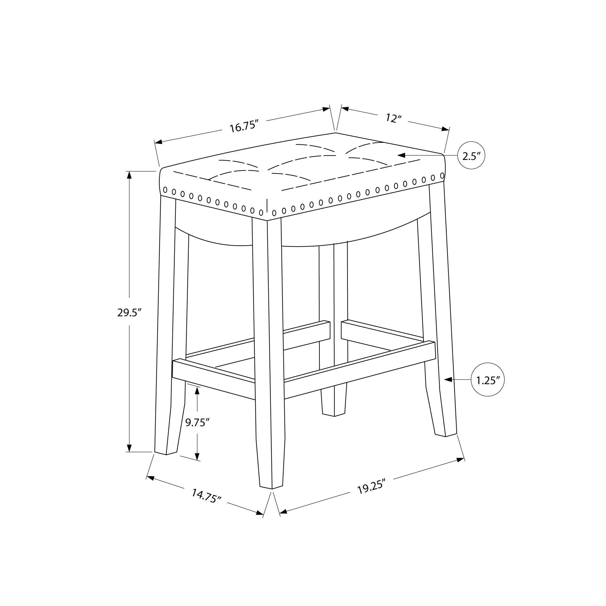 Monarch Tabouret de hauteur bar I 1262