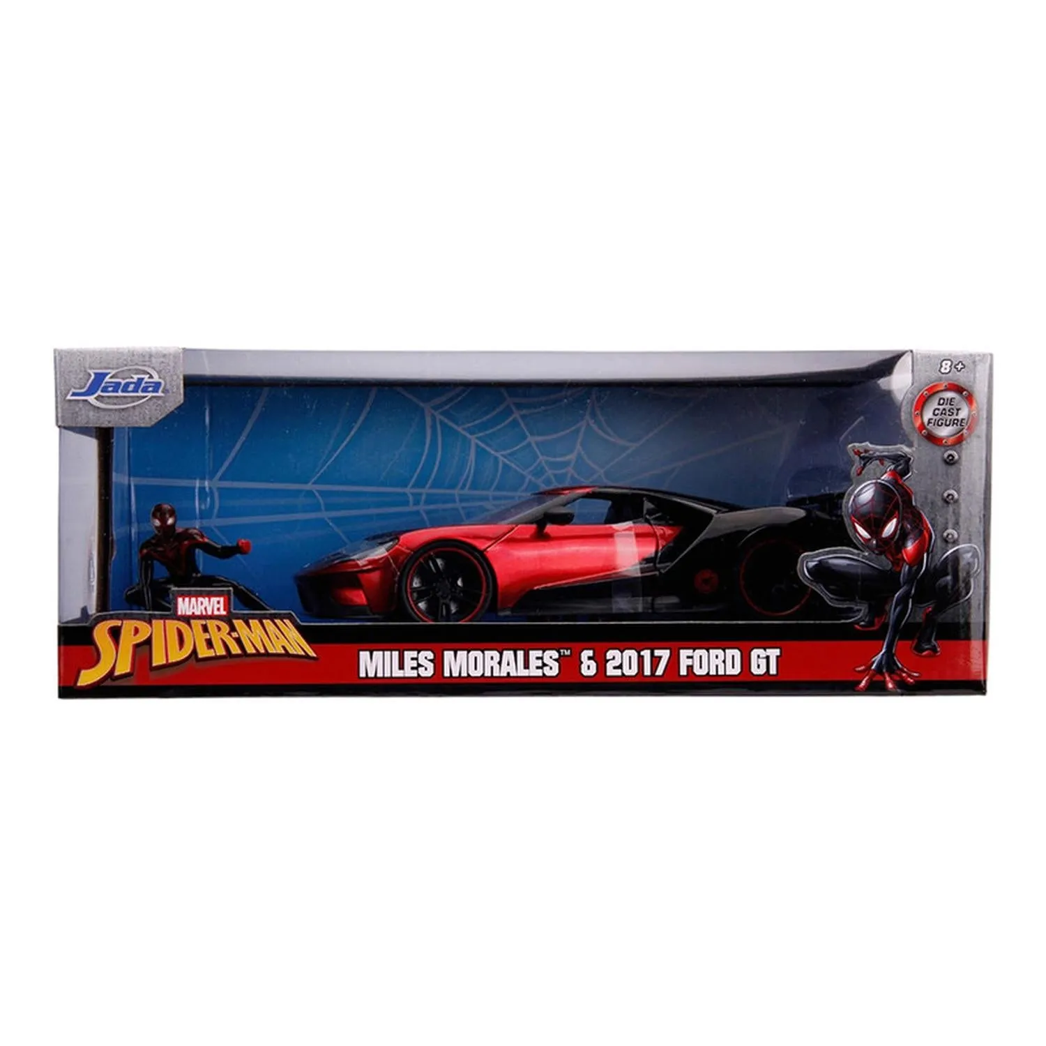 New Arrival Jada Toys Vehículo Miles Morales 2017 Ford Gt Escala 1:24 Spider-Man