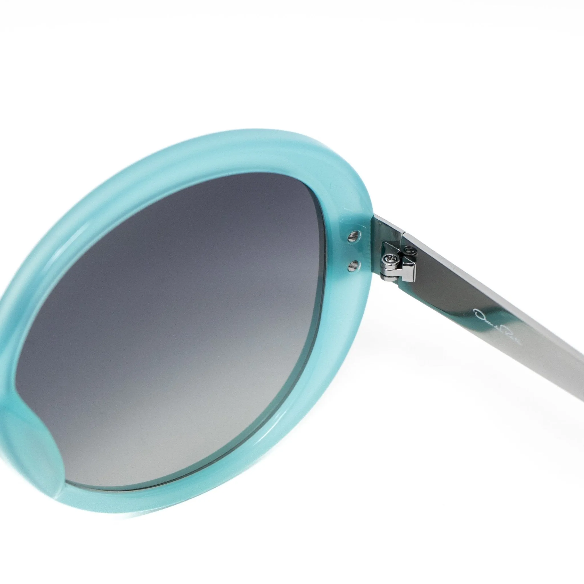 Oscar De La Renta Sunglasses Oversized Aqua and Grey