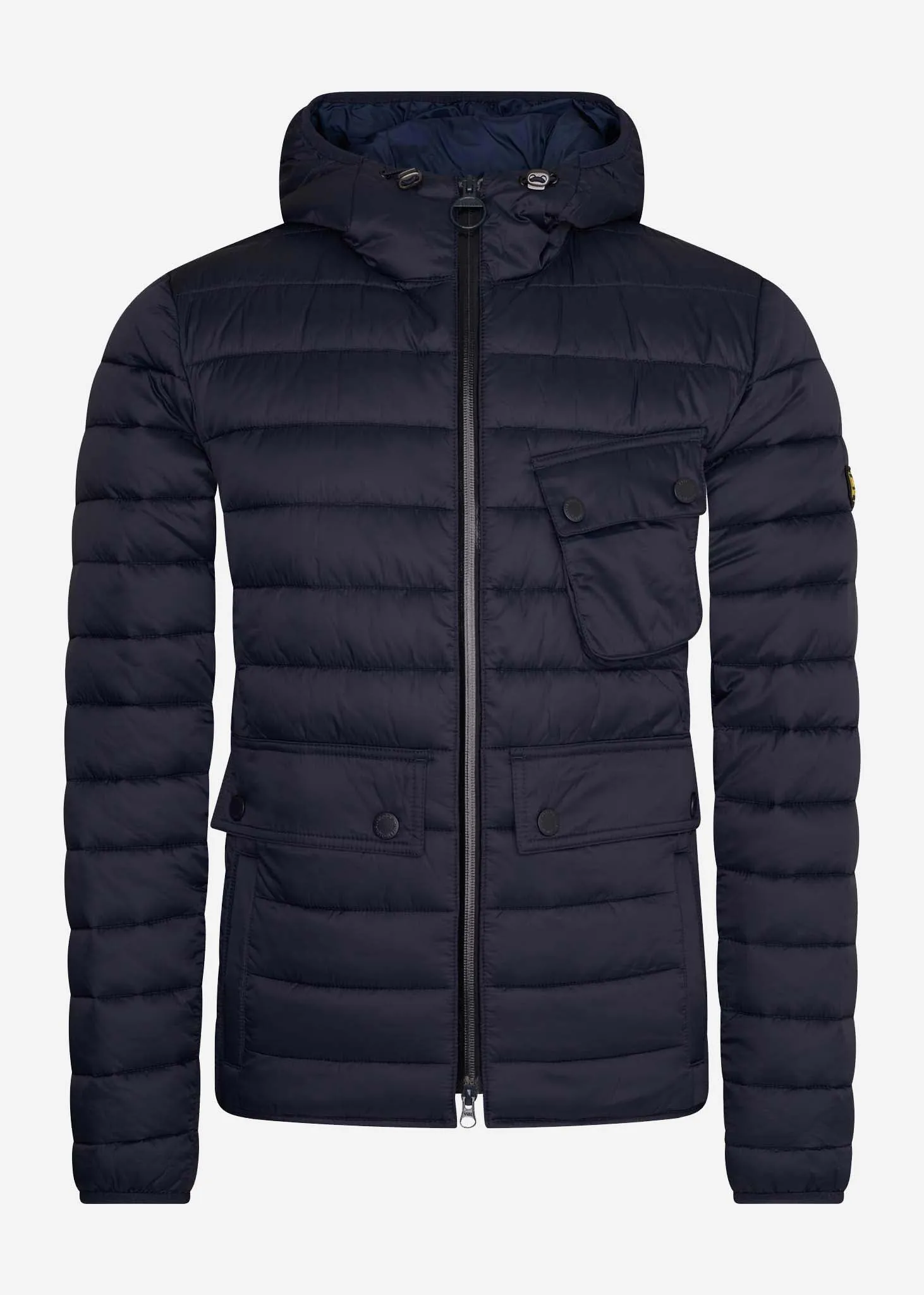 Ouston hooded quilt - navy