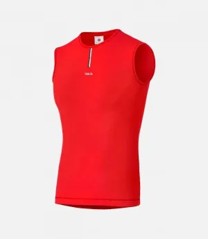 PedalEd Merino BaseLayer Sleeveless Essential - Red