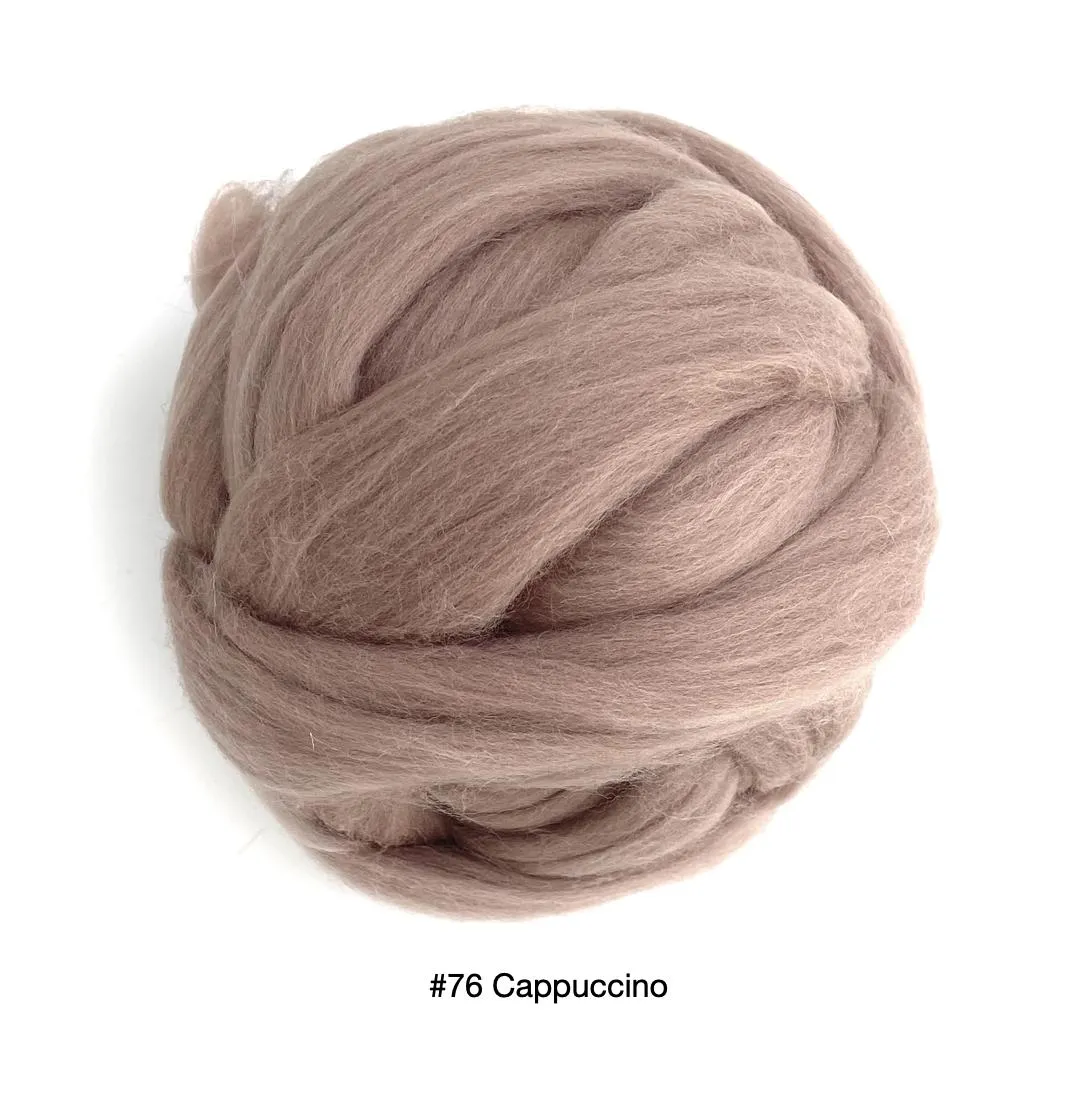 Polish Merino Wool Top - Cappuccino