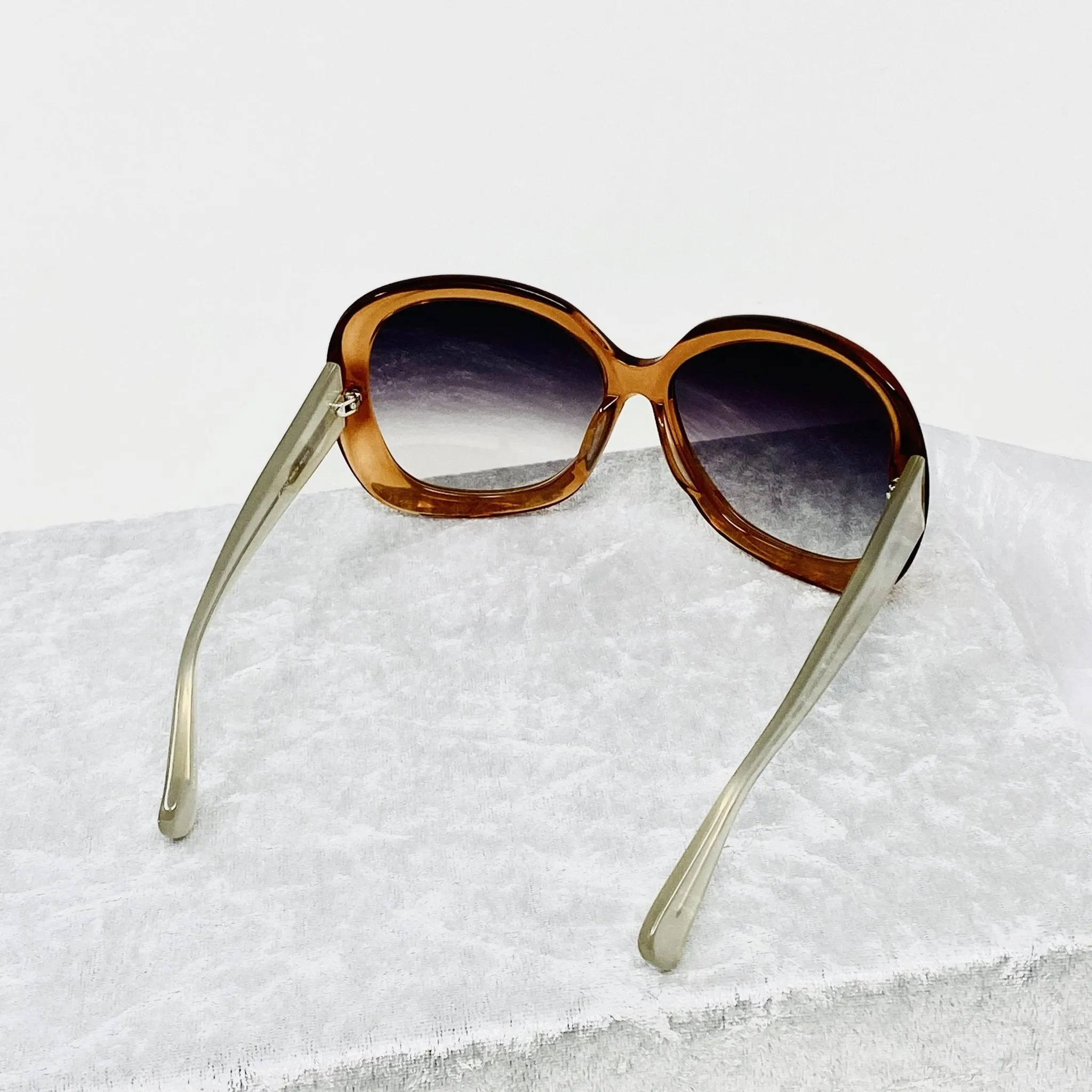 Rue De Mail Sunglasses Oversized Terracotta and Grey