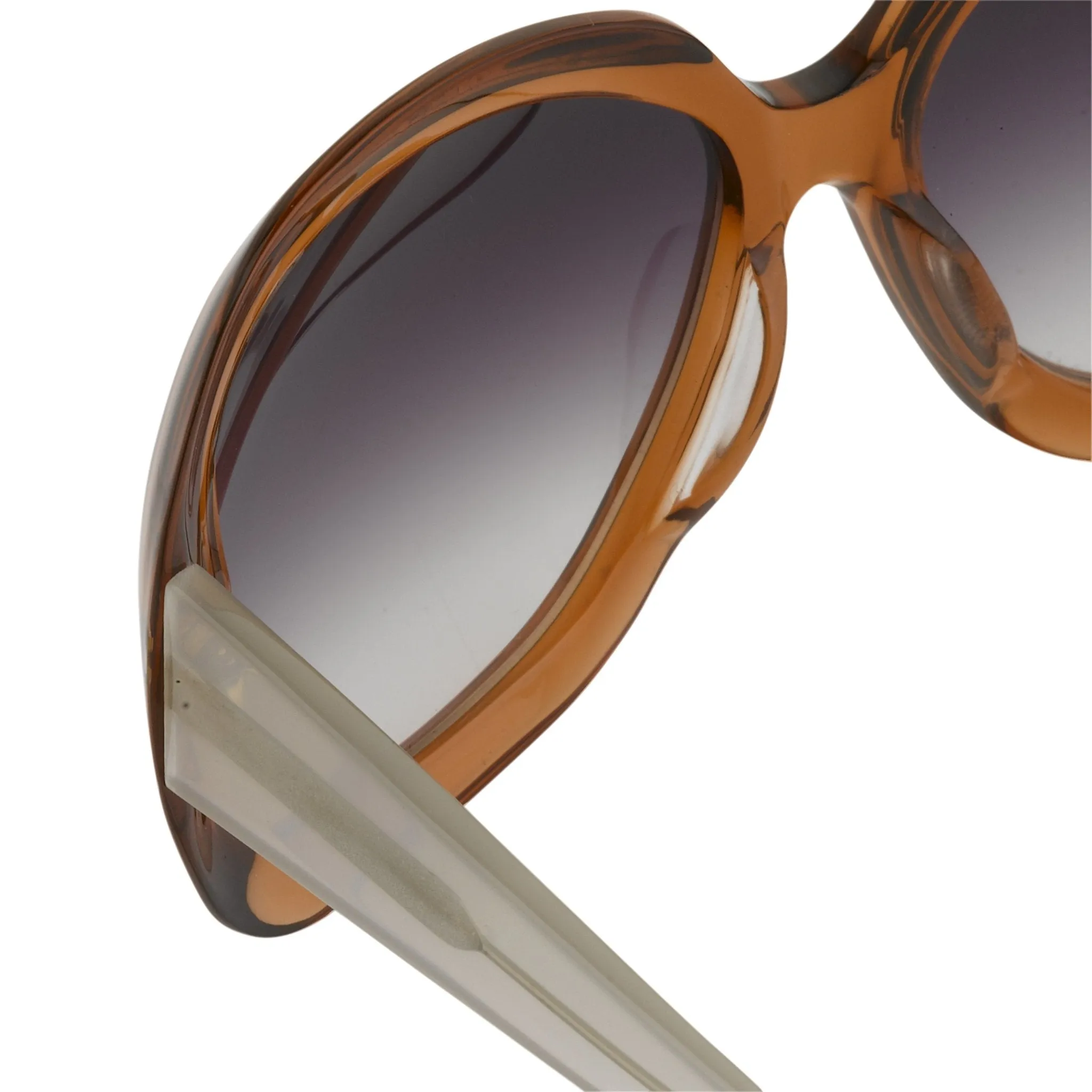 Rue De Mail Sunglasses Oversized Terracotta and Grey