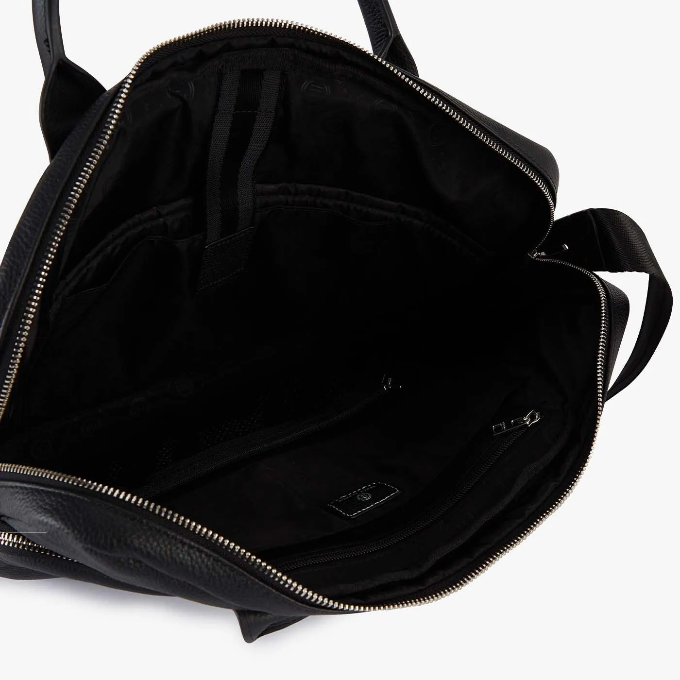 Sac pour ordinateur London en cuir noir