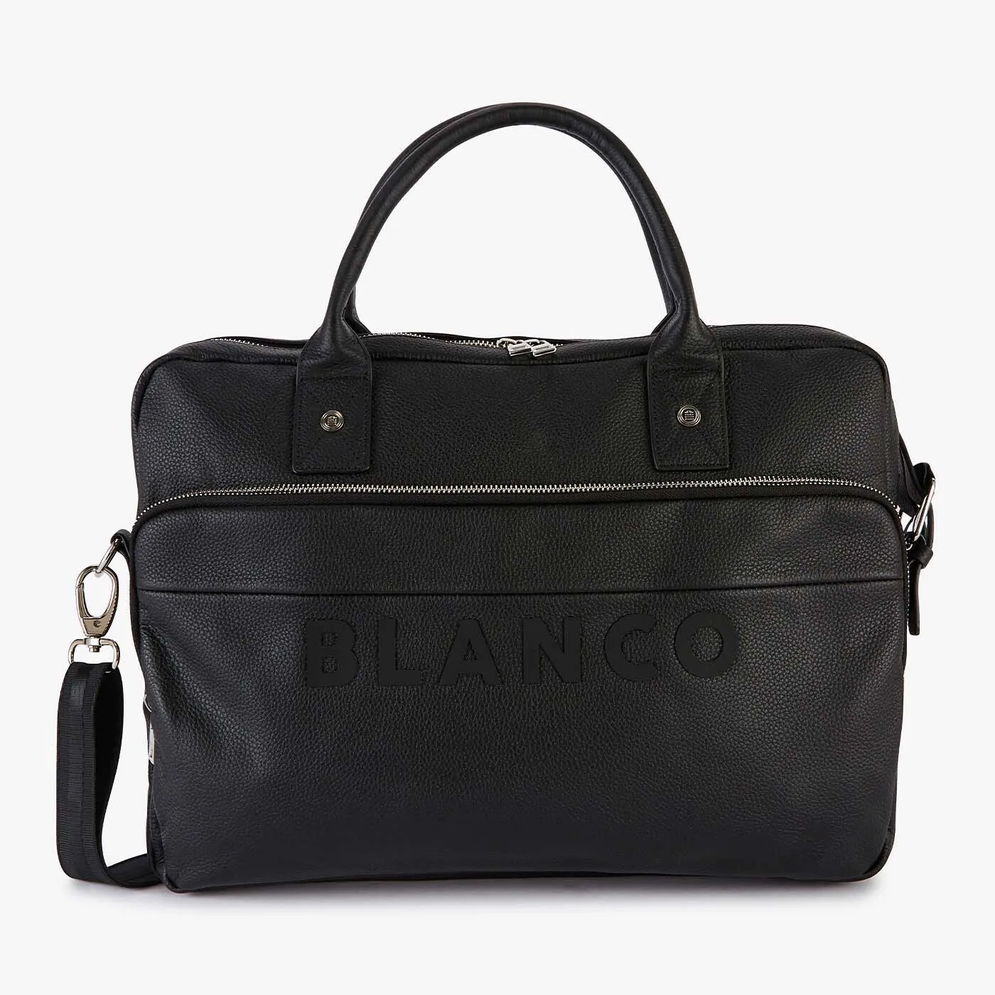 Sac pour ordinateur London en cuir noir