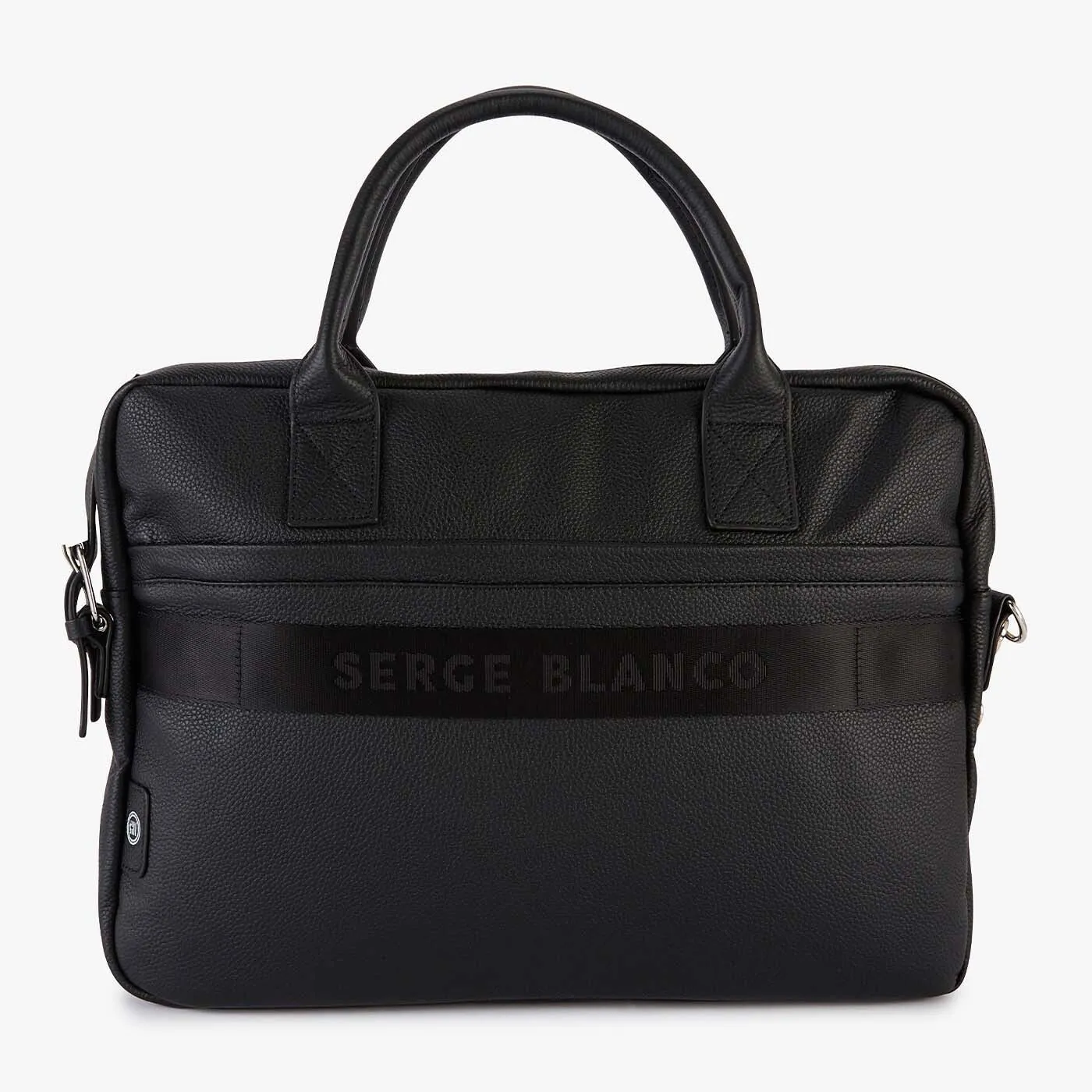 Sac pour ordinateur London en cuir noir