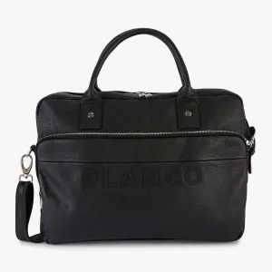 Sac pour ordinateur London en cuir noir