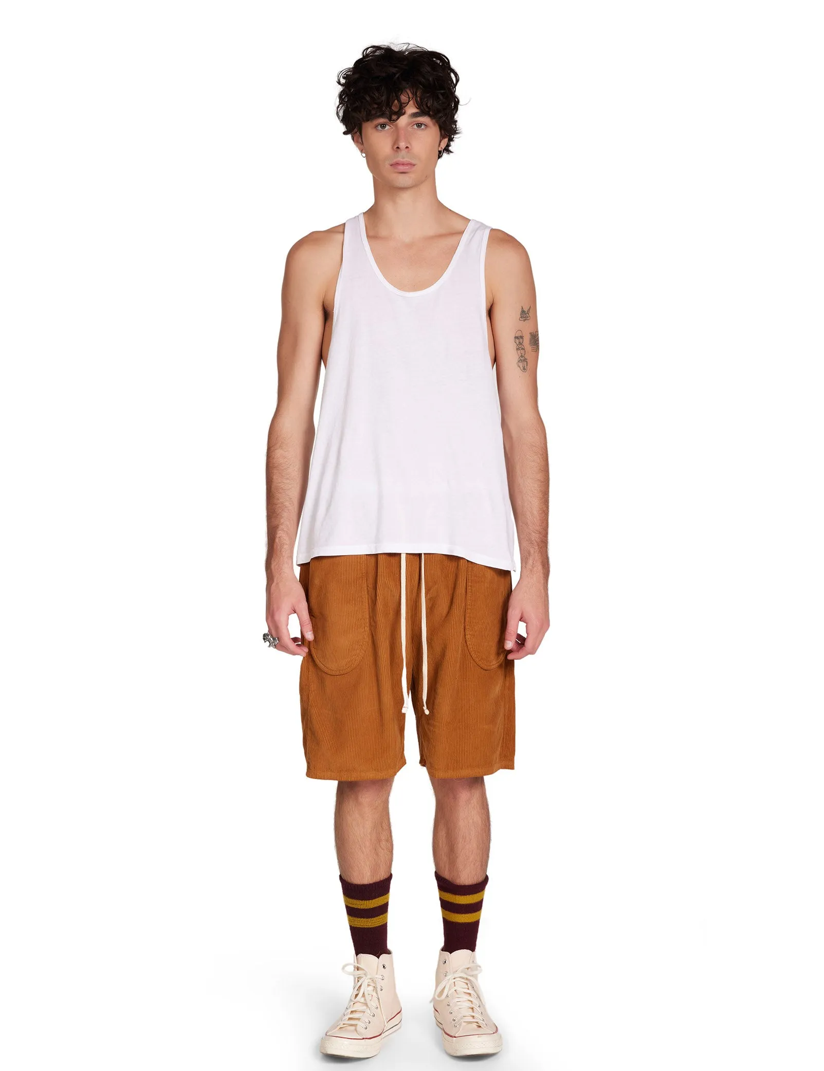 Wide Wale Corduroy Invert Pocket Short